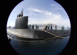 porthole, greece, submarine, port, harbor, water, sky, clouds, nature, view, us navy