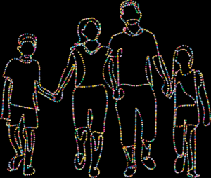 family, people, hearts, love, dad, mom, father, mother, children, kids, daughter, son, holding hands, human, parents, persons, united, unity, decorative, ornamental, decoration, colorful, prismatic, chromatic, nature, rainbow