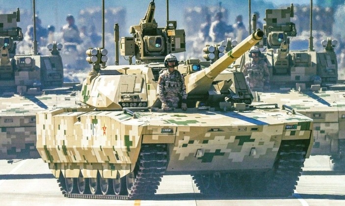 Chinese PLA Ground Forces Type 100 Tank Makes First Appearance During September 3 Parade